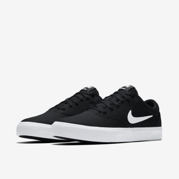 Nike SB Charge Canvas - Férfi Deszkás Cipő - Fekete/Fehér